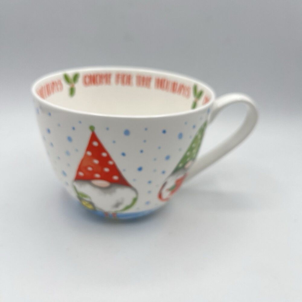 English Portobello By Design Bone China Christmas Coffee Mug Cup Gnome
